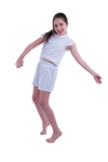 Girls Short Sleeve Pajama with Shorts - Blue Sun Flower