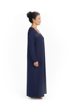 تحميل الصورة إلى عارض المعرض، Women’s Long Sleeve Dress with Ruffles – Blue Depths
