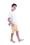 Boys Short Sleeve Pajama with Shorts - Bright White