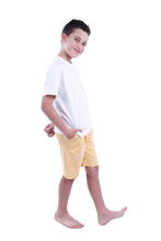Load image into Gallery viewer, Boys Short Sleeve Pajama with Shorts - Bright White
