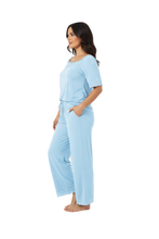 Load image into Gallery viewer, Women’s Short Sleeve Pajamas – Nantucket Breeze
