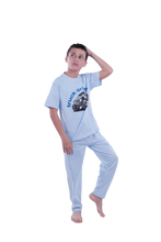 Load image into Gallery viewer, Boys Short Sleeve Pajama with Shorts and Pants -Nantucket Breeze
