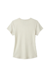 Women Short Sleeve Rib Undershirt – Bright White