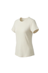 Women Short Sleeve Rib Undershirt – Bright White