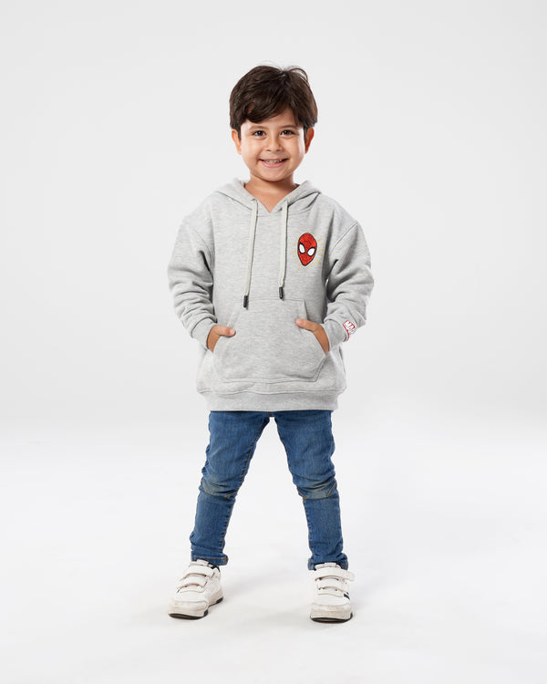 Disney BOYS SPIDER-MAN GREY HOODY