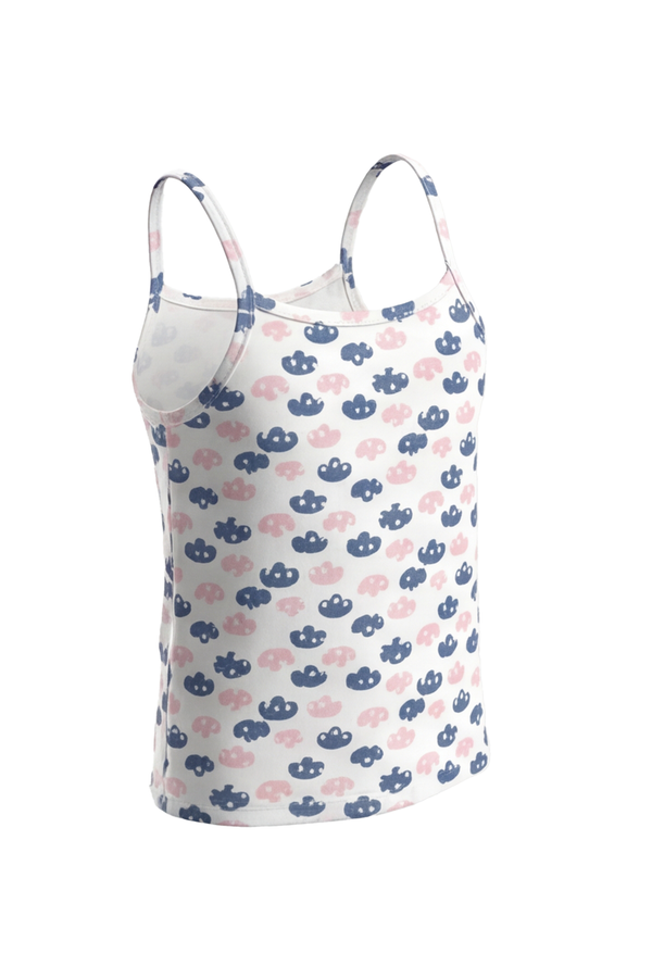Girls Slip Top – White Clouds