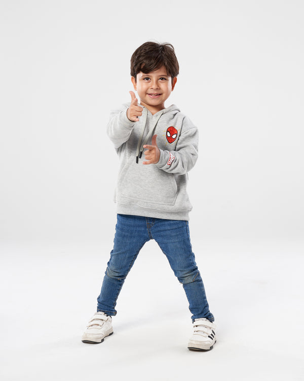 Disney BOYS SPIDER-MAN GREY HOODY