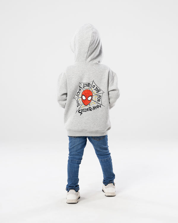 Disney BOYS SPIDER-MAN GREY HOODY