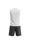 Boys Sleeveless Top with Short Pajama Set – Bright White