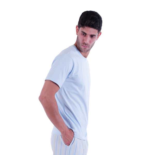 تي شيرت رجالي بأكمام قصيرة - أزرق Nantucket Breeze