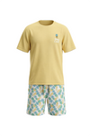 Boys SS Round Neck T-Shirt with Short Pajama Set – Mellow Yellow