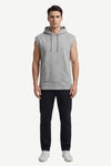 Men Sleeveless Hoodie – Cool Gray 4C