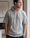 Men Short Sleeve Hoodie – Cool Gray 4C