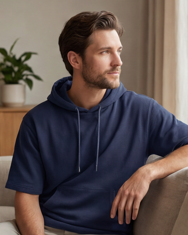 Men Short Sleeve Hoodie – Naval Academy