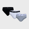Men Brief Pack of 3, BASIC COLORS