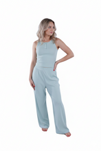 Load image into Gallery viewer, Women Tank Top Rib Pajama - Cameo Green