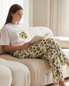 Women Short Sleeve Cotton Pajama Set – Bright White