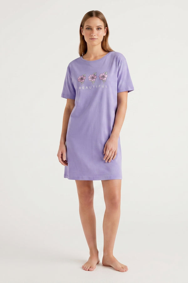 Women SS Nightgown – Baby Lavender