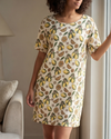 Women SS Nightgown – Light Lemon