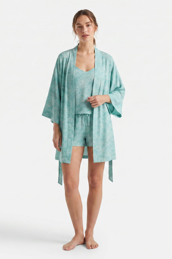 Women V-Neck Cotton Pajama Set – Skyride