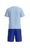 Boys SS Round Neck T-Shirt with Short Pajama Set – Bright White