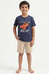 Boys SS Round Neck Cotton T-Shirt – Nantucket Breeze - Red