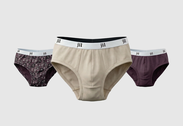BOY Brief Pack of 3 ,Black Argyle , Moonless night , Bright White