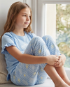 Girls SS T-Shirt With Ruffles & Bermuda Pants Pajama Set – Nantucket Breeze