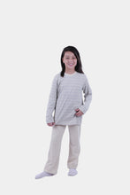 Load image into Gallery viewer, GIRLS LS T.SHIRT Green Blue Argyle
