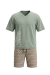 Men V-Neck Cotton Pajama Set – Dewkist