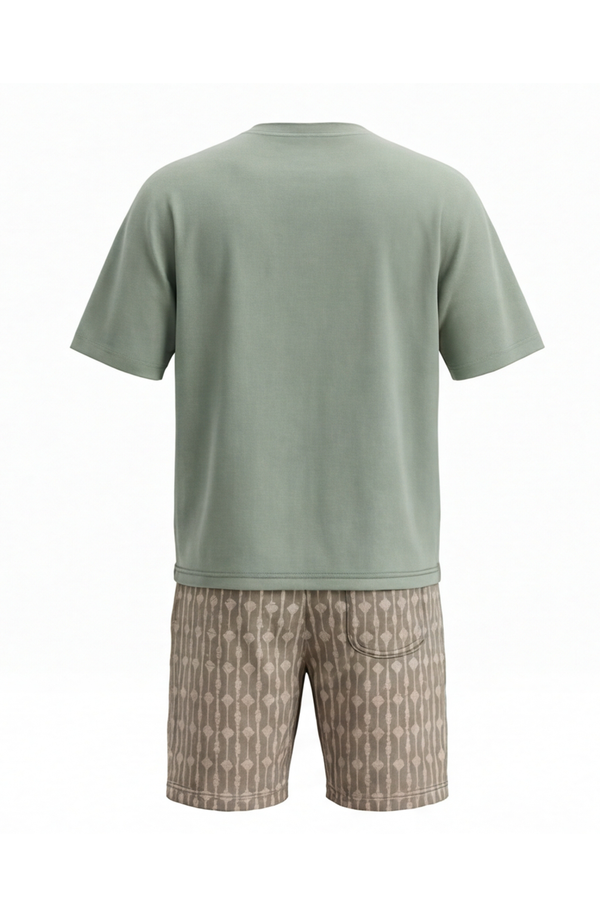 Men V-Neck Cotton Pajama Set – Dewkist