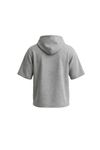 Men Short Sleeve Hoodie – Cool Gray 4C