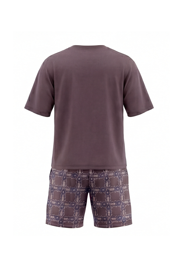 Men V-Neck Cotton Pajama Set – Flint