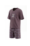 Men V-Neck Cotton Pajama Set – Flint