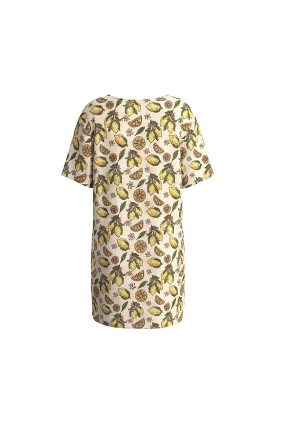Women SS Nightgown – Light Lemon