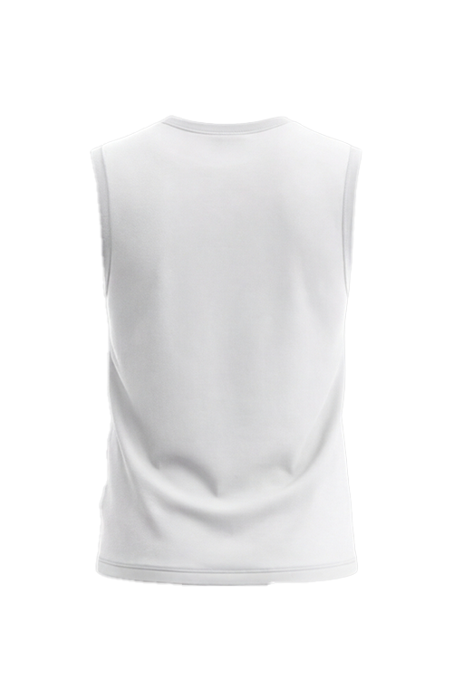 تيشيرت أولادي بدون أكمام قطن Bright White – نقاء وراحة لكل يوم