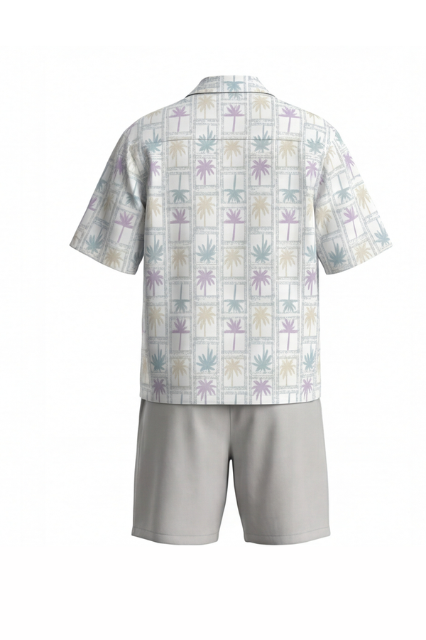 Men Oversized Waffle Pajama Set – Lavender Tree
