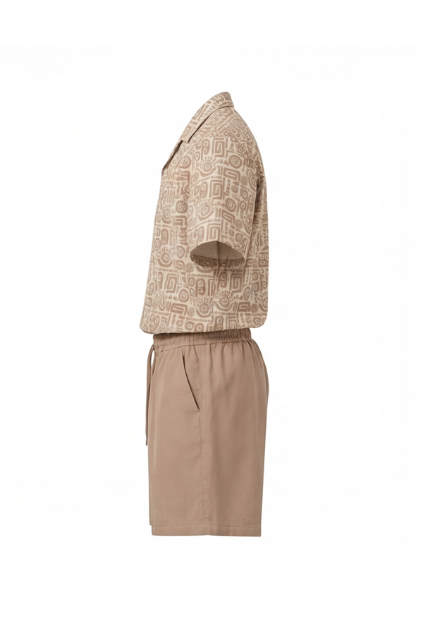 Men Oversized Waffle Pajama Set – Light Africa