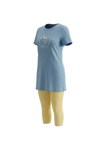 Women Viscose Rib Pajama Set – Tropical Breeze