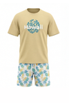 Men Round Neck Cotton Pajama Set – Mellow Yellow