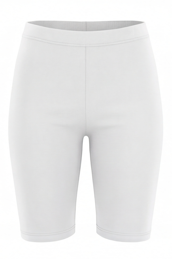 Women Cotton Shorts – Bright White