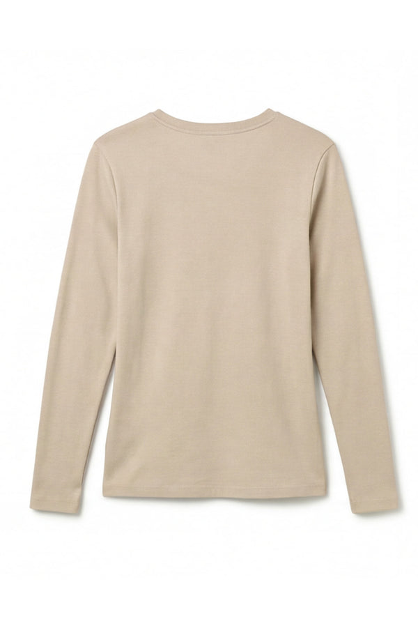 Women Long Sleeve Cotton Undershirt – Whitecap Gray