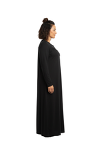تحميل الصورة إلى عارض المعرض، Women’s Long Sleeve Dress with Neck Lace – Moonless Night
