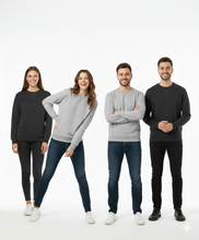 Load image into Gallery viewer, Crewneck Sweatshirt for Him &amp; Her | Cool Gray &amp; Moonless Night