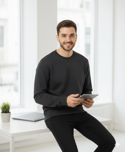 Load image into Gallery viewer, Crewneck Sweatshirt for Him &amp; Her | Cool Gray &amp; Moonless Night