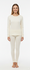 Woman LS T.SHIRT THERMAL, InterLock 50% Cotton & 50% Polyester