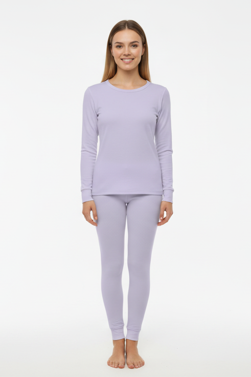 Women LEGGING THERMAL, Heavy 100% Synthetic Knit
