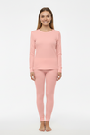 Woman LS T.SHIRT THERMAL, InterLock 50% Cotton & 50% Polyester