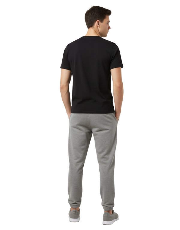 Marvel Deadpool Men’s Cotton French Terry Sweatpants – Heather Grey
