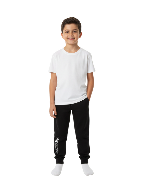 Disney Mickey Mouse Boys’ Cotton French Terry Sweatpants – Moonless Night